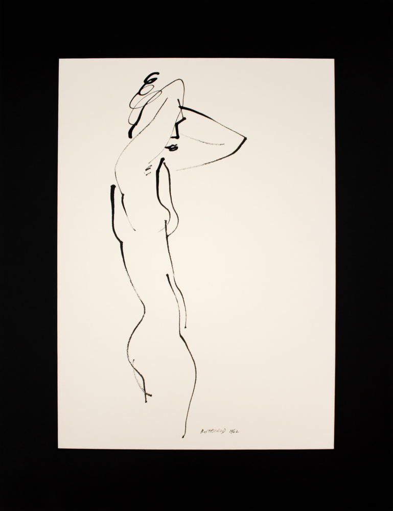 Amalie Rothschild&amp;nbsp;
Model,&amp;nbsp;1962
Ink on paper
Paper: 17 x 14 in. (43.2 x 35.6 cm)
Mat board: 21.25 x 16.25 (54 x 41.3 cm)
ROT-1073-C