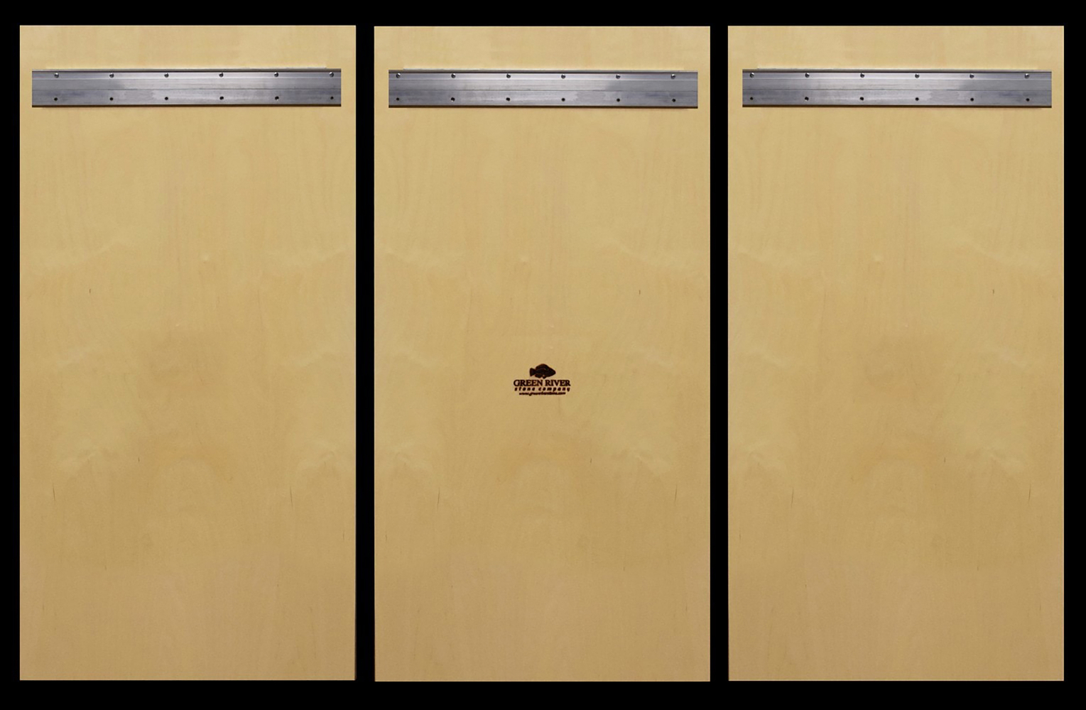 example of the reverse side of a triptych mural