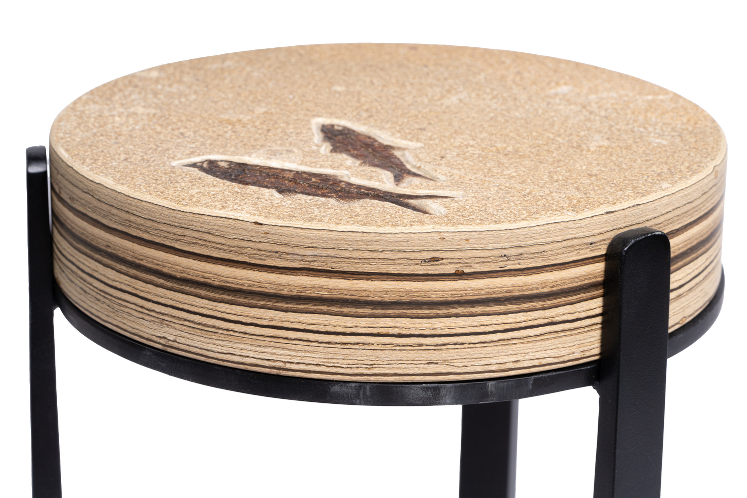10" Round Fossil Table 2385t (SOLD)