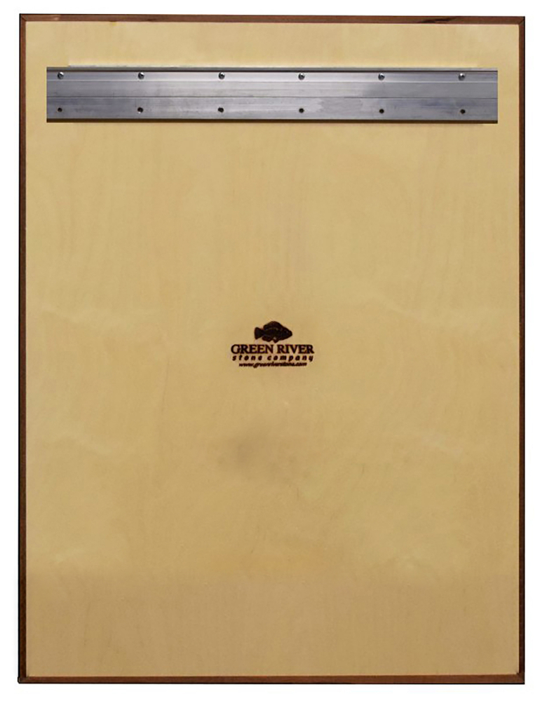 example of the reverse side of a framed mural