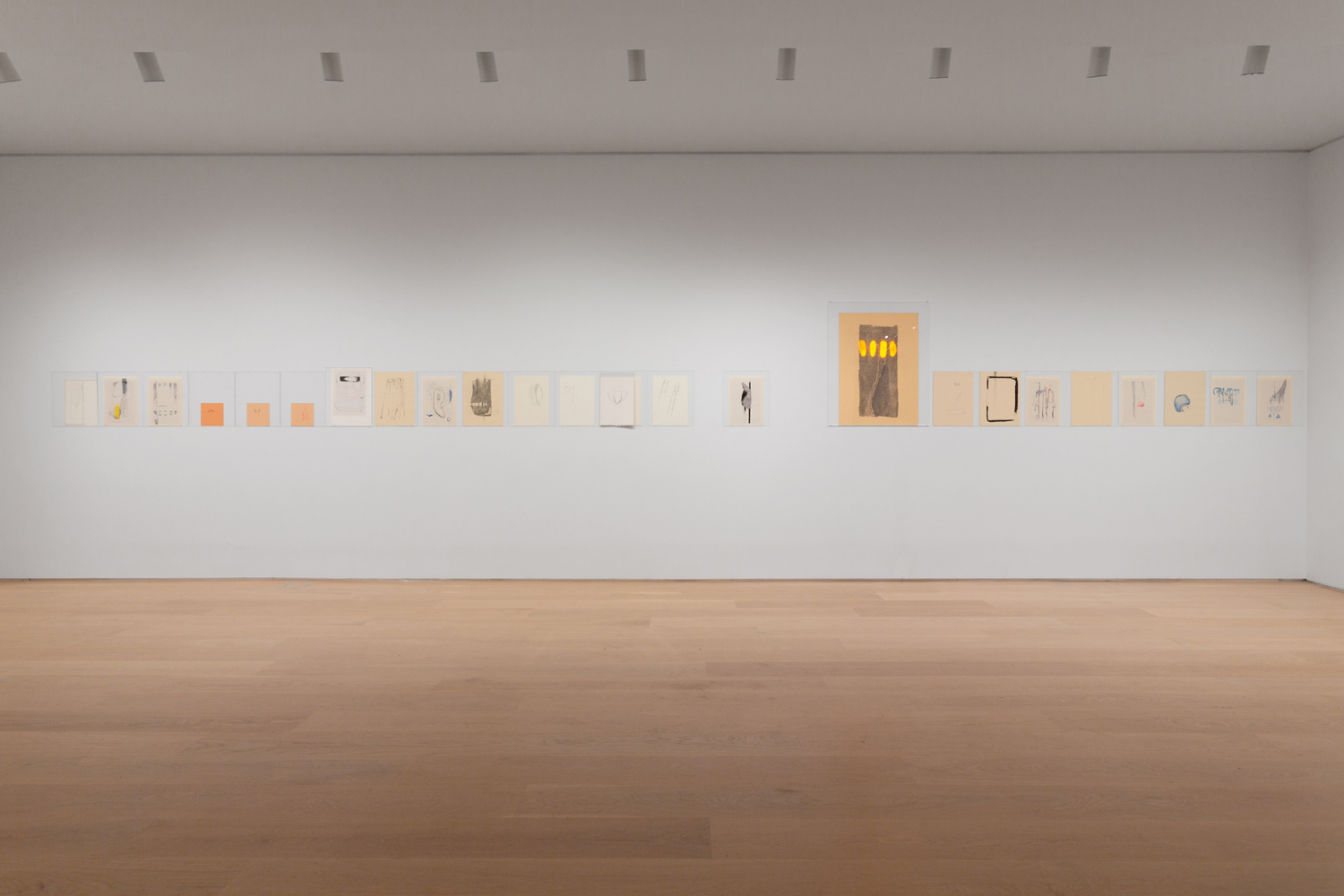 Installation view, Trisha Donnelly, Drawing Center, New York, 2025