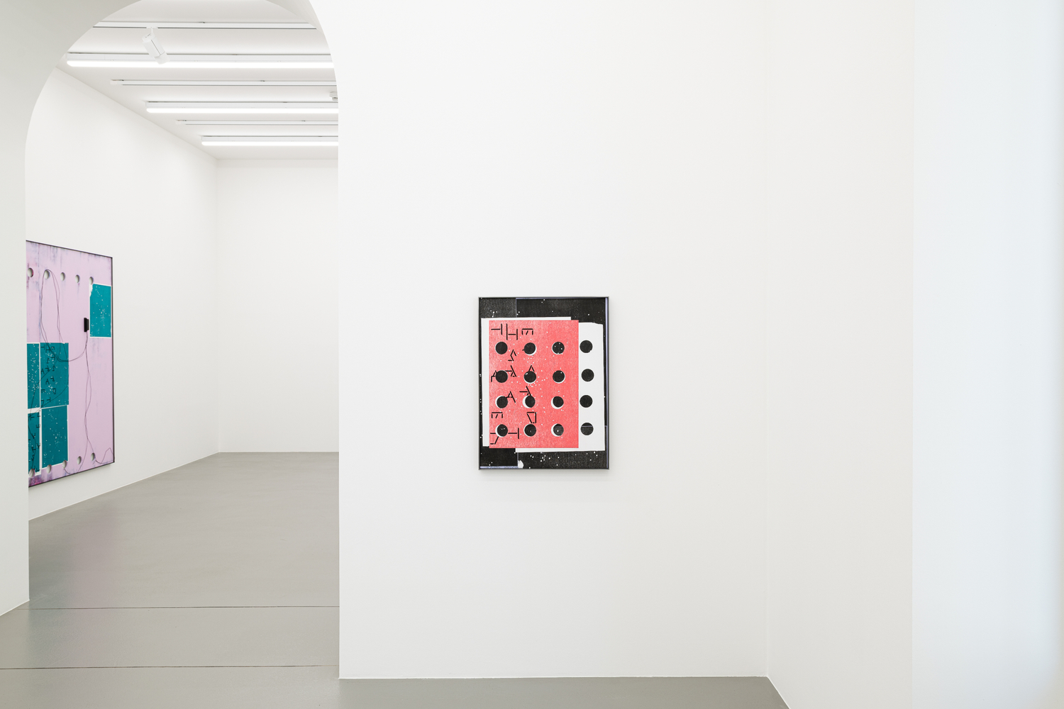 Installation view, Martin Boyce, The Stars Are Out, Galerie Eva Presenhuber, Vienna, 2023