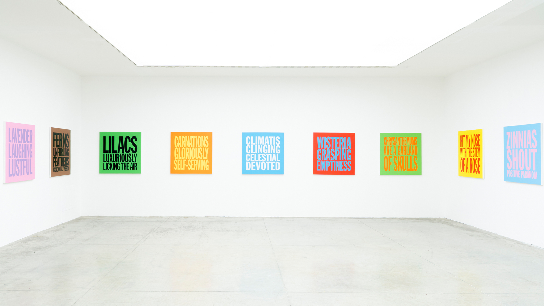 Installation view, John Giorno, The Performative Word, MAMbo, Bologna, 2026. Photo: Ornella De Carlo