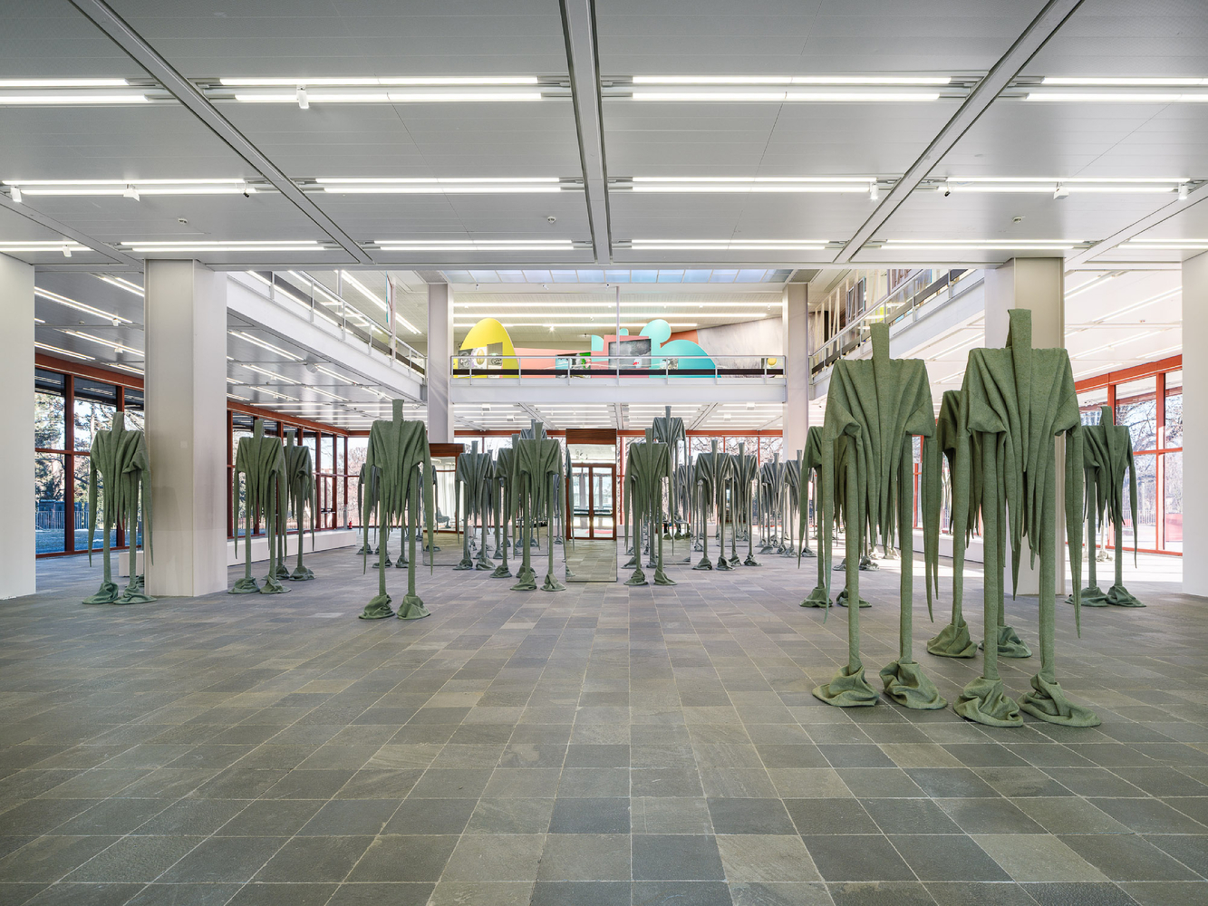 Installation view, Sandra Mujinga, Skin to Skin, Belvedere 21, Vienna, 2026