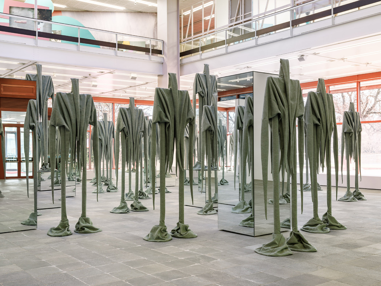 Installation view, Sandra Mujinga, Skin to Skin, Belvedere 21, Vienna, 2026