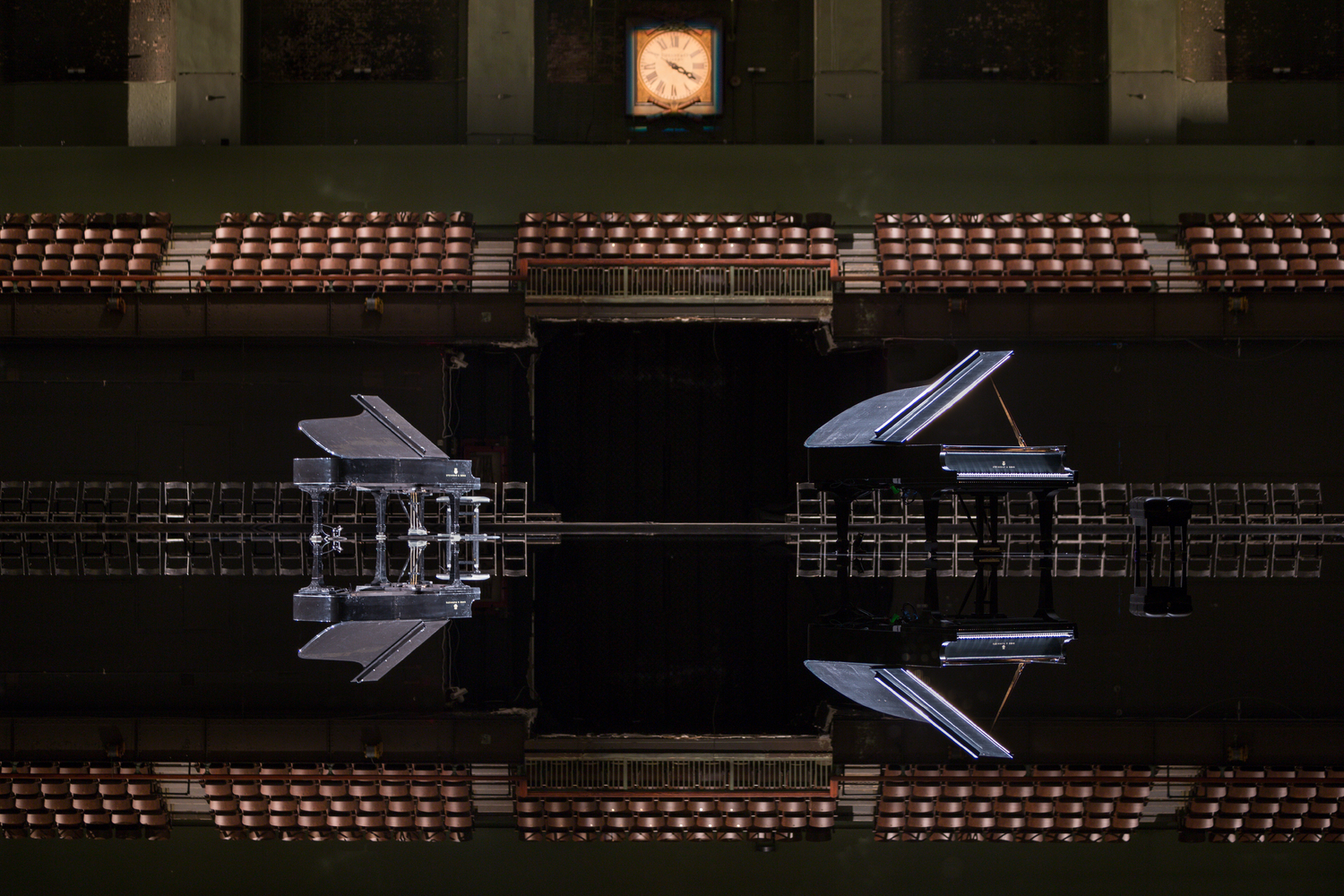 Installation view of works by Douglas Gordon