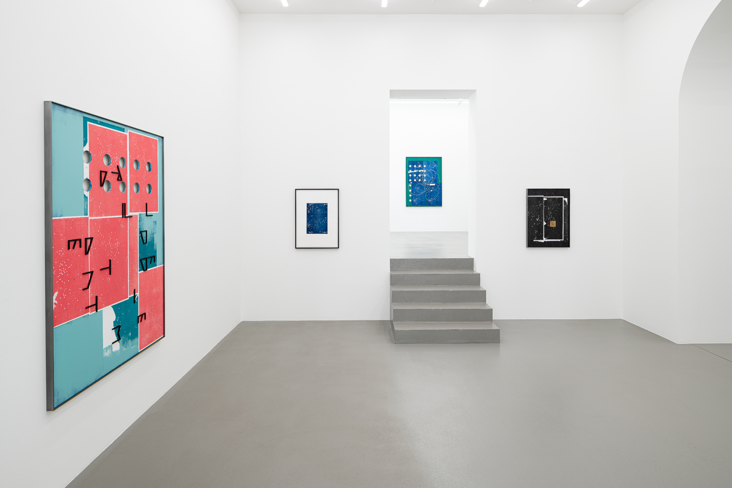 Installation view, Martin Boyce, The Stars Are Out, Galerie Eva Presenhuber, Vienna, 2023