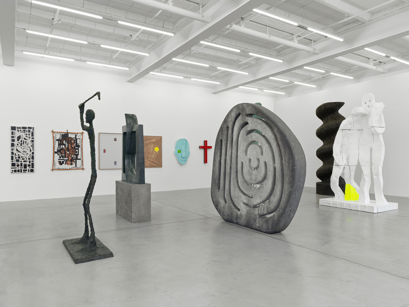 Installation view, Valentin Carron, The Slope (Works 2005 &amp;ndash; 2026), Galerie Eva Presenhuber, Maag Areal, Zurich, 2026