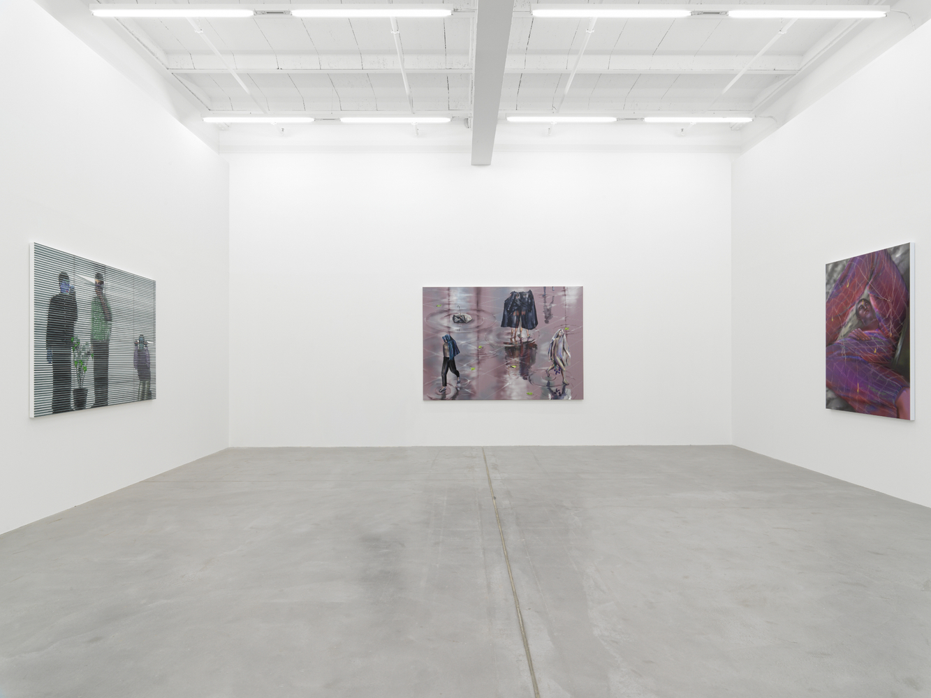 Installation view of works by various artists