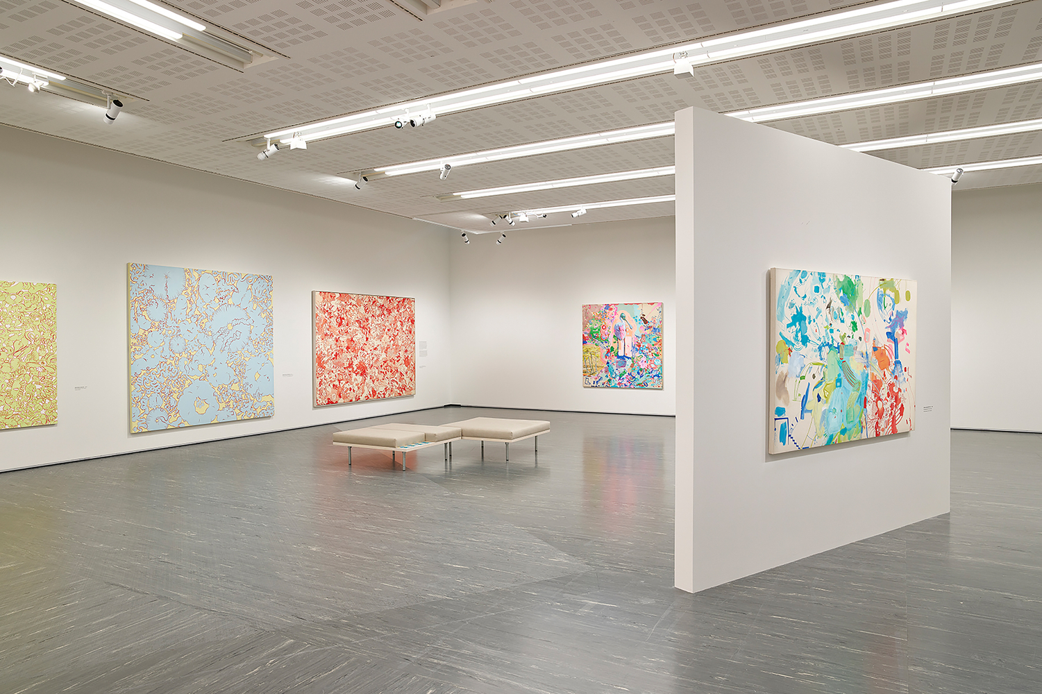 Installation view, Sue Williams, WHAT NOW, Belvedere 21, Vienna, 2026
Photo: Johannes Stoll