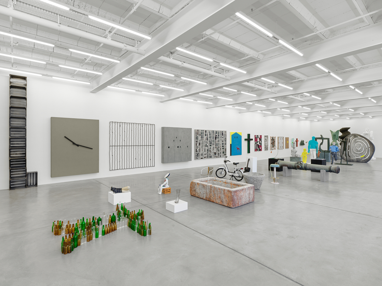 Installation view, Valentin Carron, The Slope (Works 2005 &amp;ndash; 2026), Galerie Eva Presenhuber, Maag Areal, Zurich, 2026