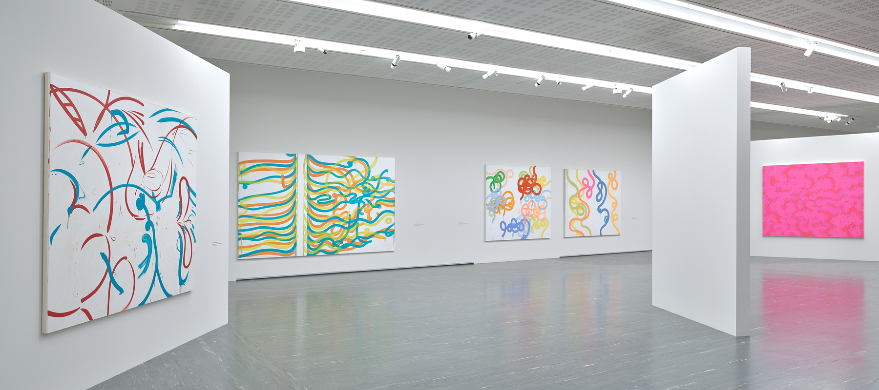 Installation view, Sue Williams, WHAT NOW, Belvedere 21, Vienna, 2026
Photo: Johannes Stoll