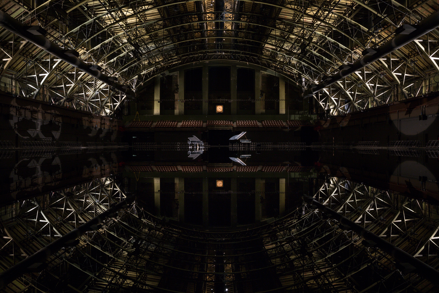 Installation view of works by Douglas Gordon