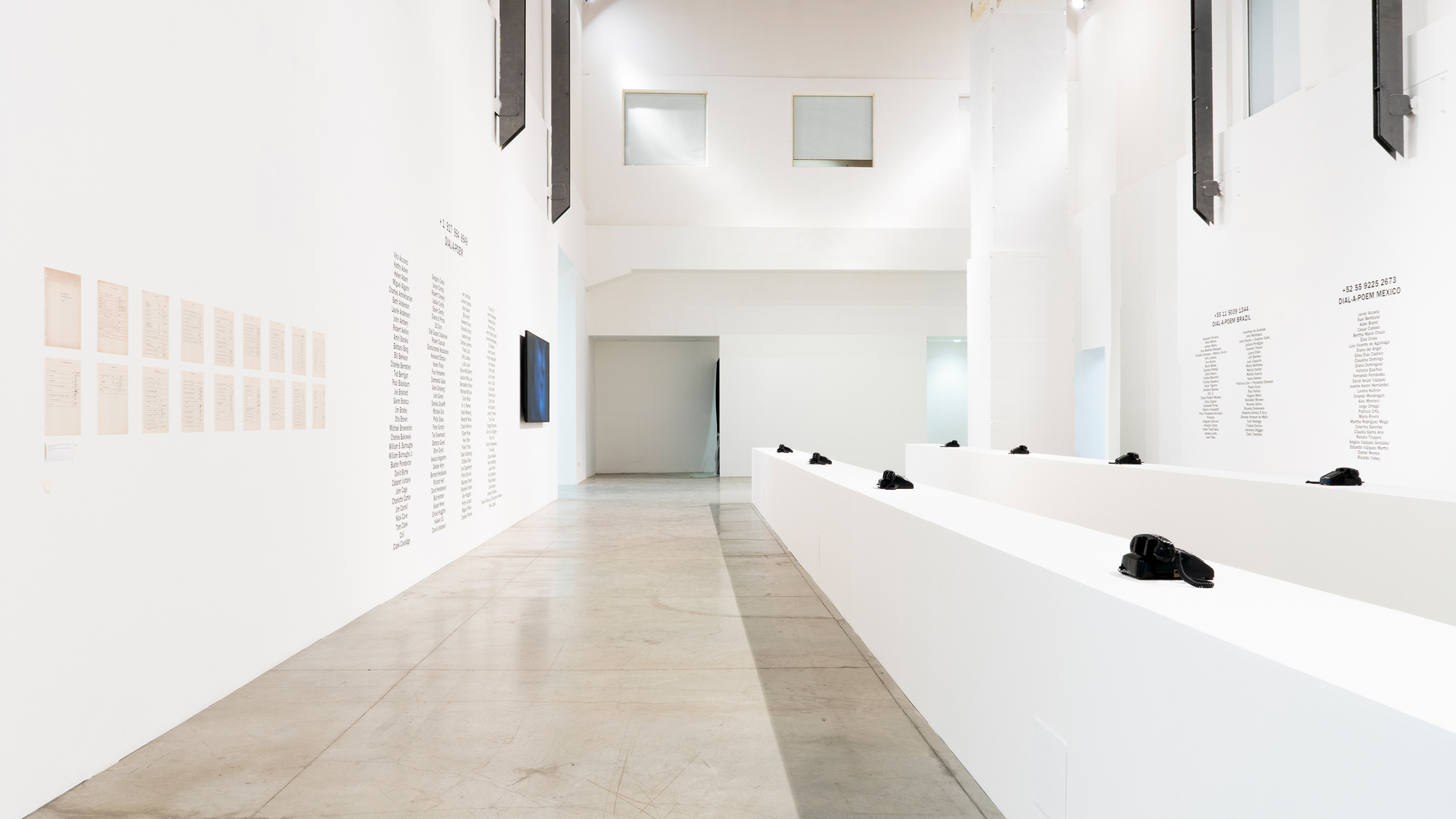 Installation view, John Giorno, The Performative Word, MAMbo, Bologna, 2026. Photo: Ornella De Carlo