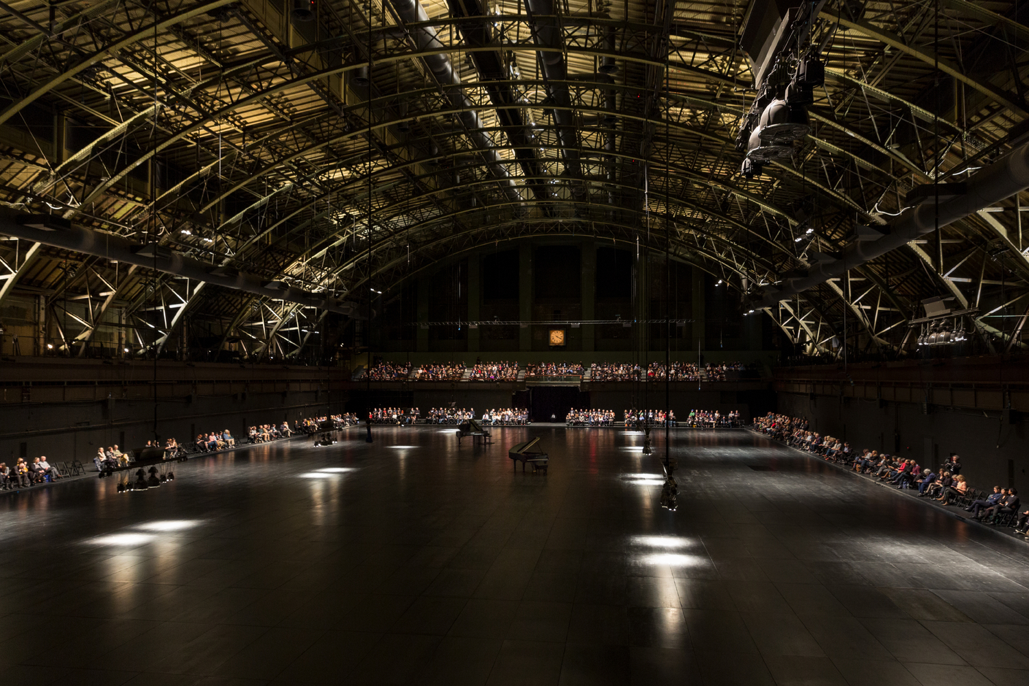 Installation view of works by Douglas Gordon