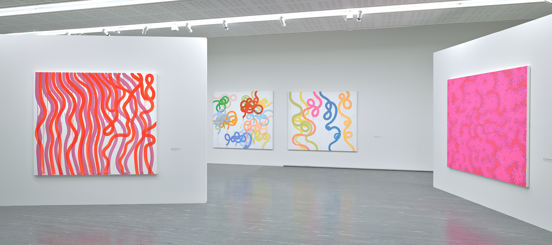 Installation view, Sue Williams, WHAT NOW, Belvedere 21, Vienna, 2026
Photo: Johannes Stoll