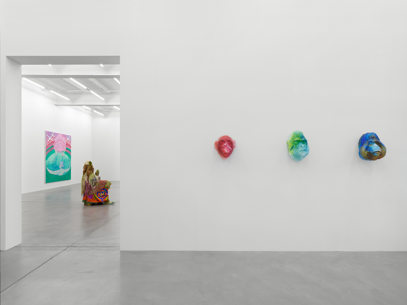 Installation view of works by various artists