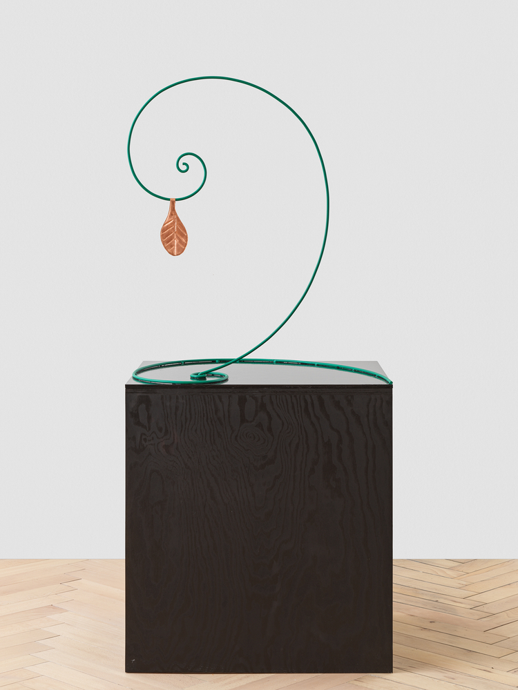 The Last Leaf

2020

Copper, iron, enamel paint

Sculpture 84 x 70 x 60 cm / 33 1/8 x 27 1/2 x 23 5/8 in

Pedestal 75 x 70 x 60 cm / 29 1/2 x 27 1/2 x 23 5/8 in

&amp;copy; Valentin Carron