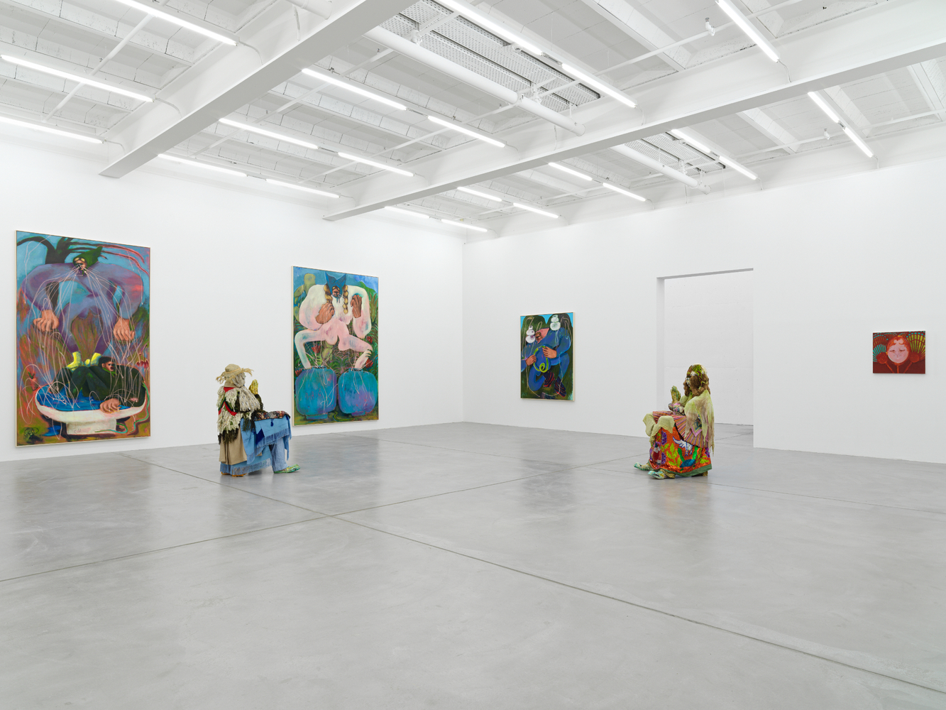 Installation view of works by various artists