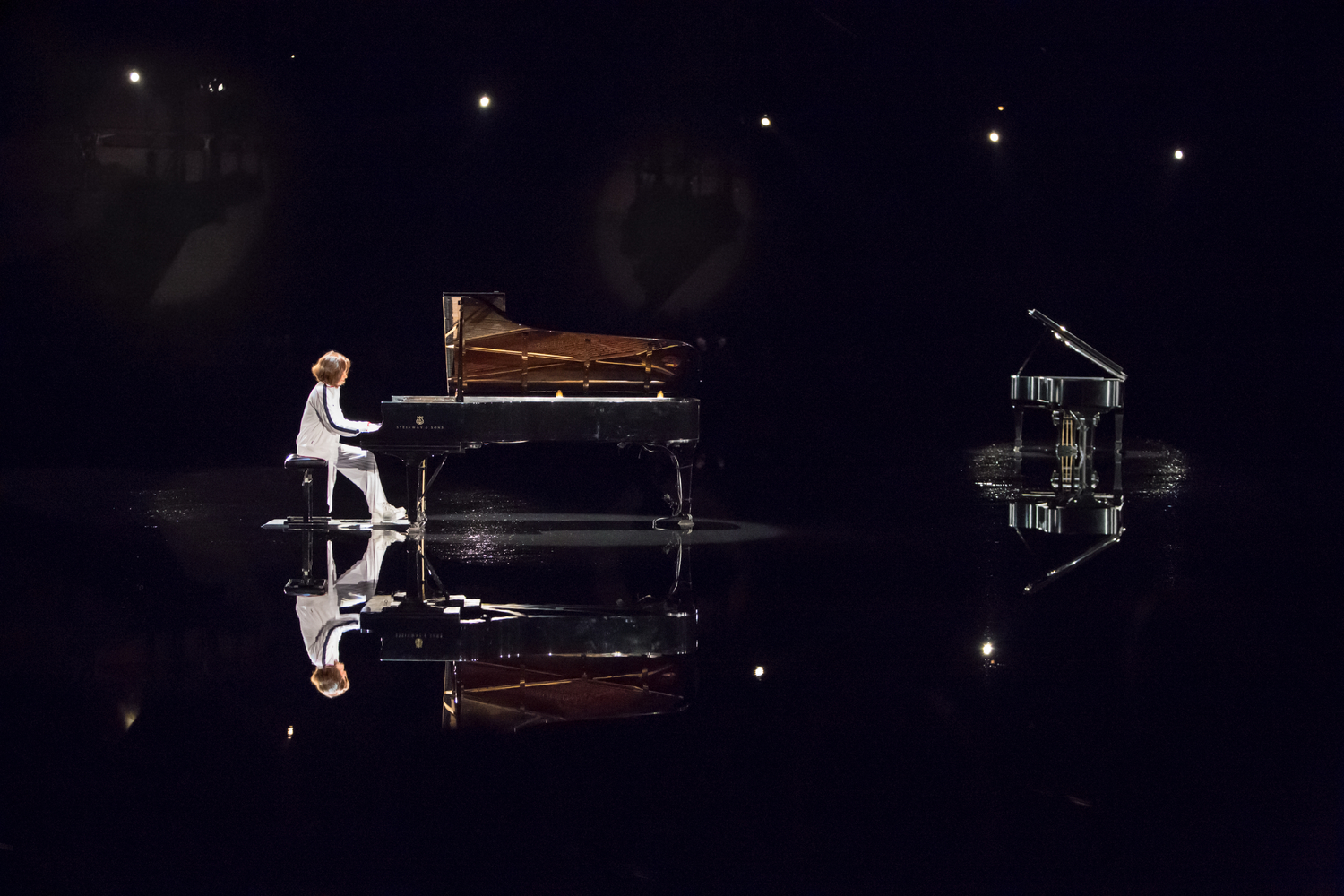 Installation view of works by Douglas Gordon