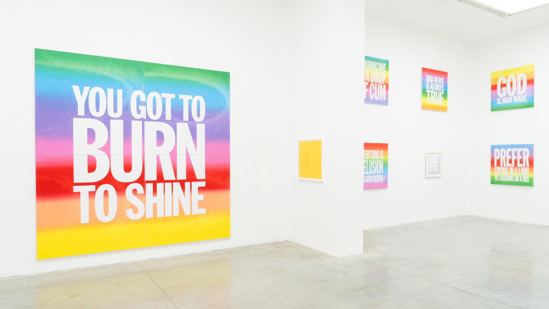 Installation view, John Giorno, The Performative Word, MAMbo, Bologna, 2026. Photo: Ornella De Carlo