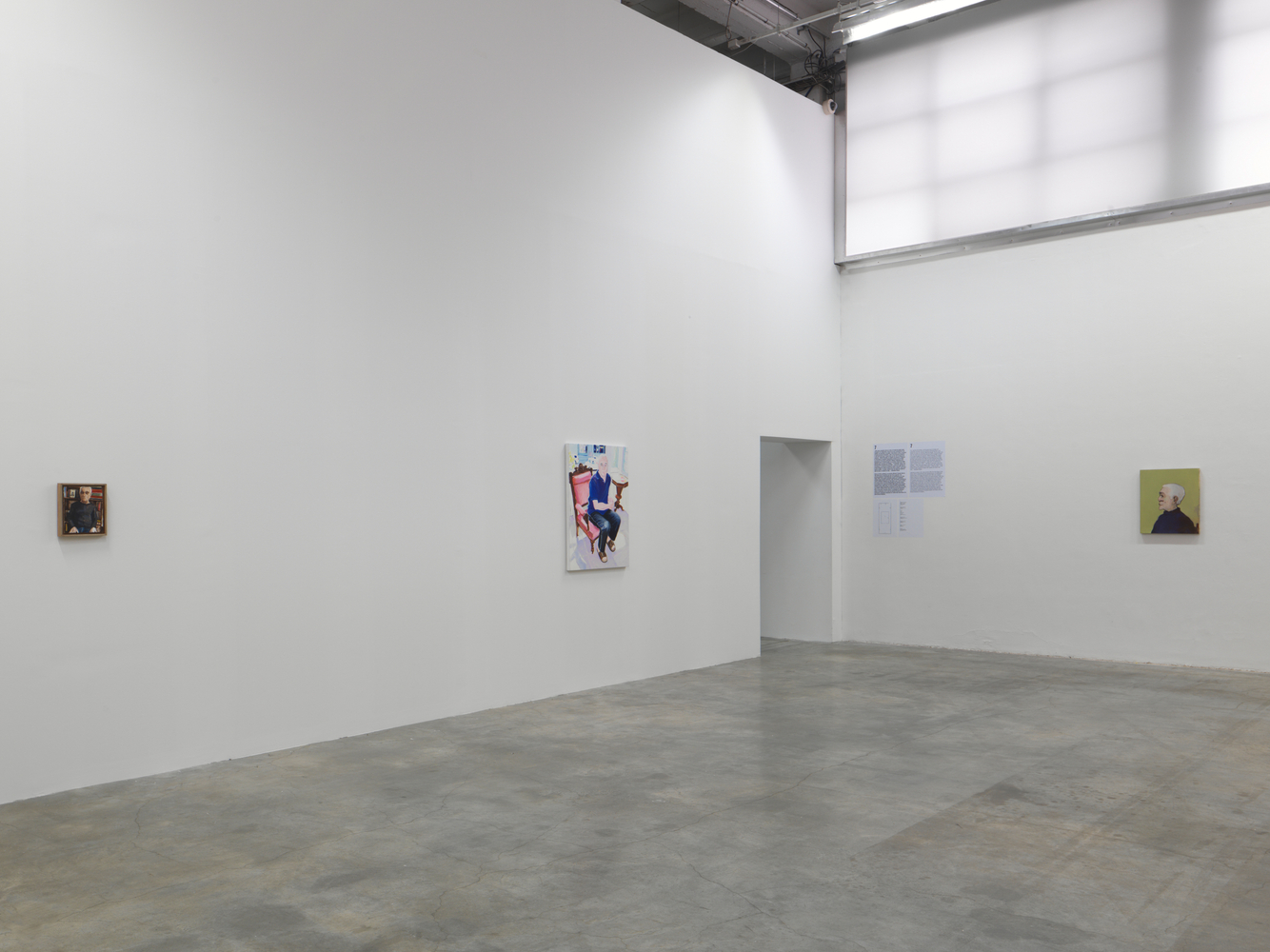 Installation view of works by Ugo Rondinone