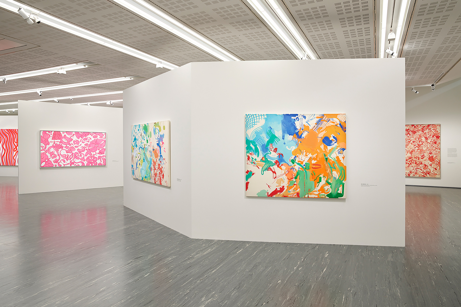 Installation view, Sue Williams, WHAT NOW, Belvedere 21, Vienna, 2026
Photo: Johannes Stoll