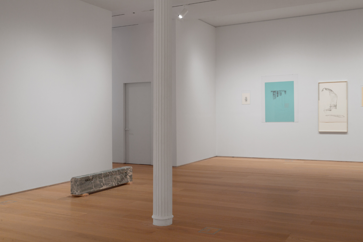 Installation view, Trisha Donnelly, Drawing Center, New York, 2025