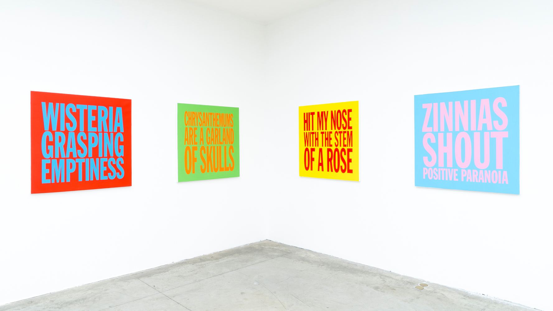 Installation view, John Giorno, The Performative Word, MAMbo, Bologna, 2026. Photo: Ornella De Carlo