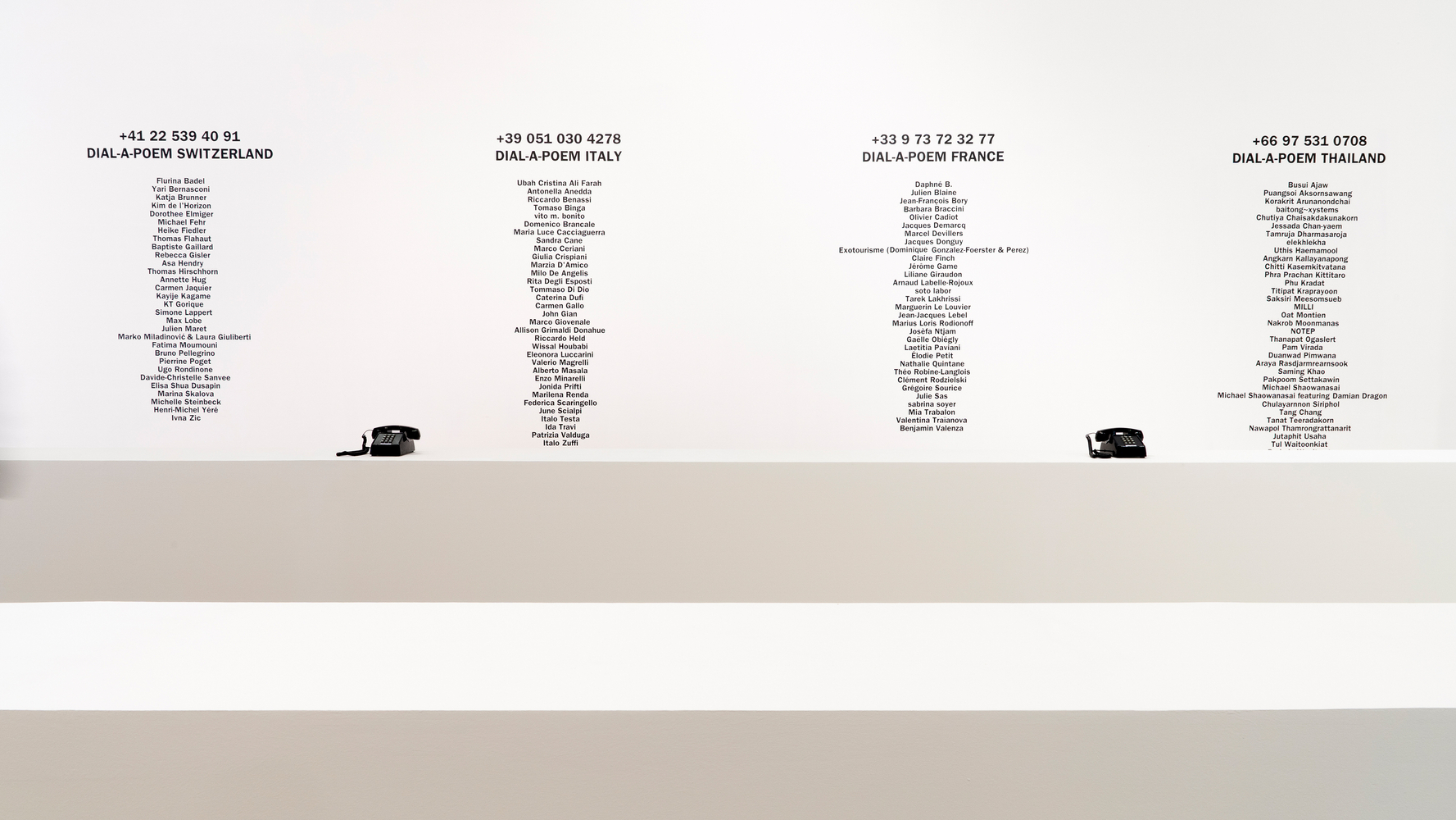 Installation view, John Giorno, The Performative Word, MAMbo, Bologna, 2026. Photo: Ornella De Carlo