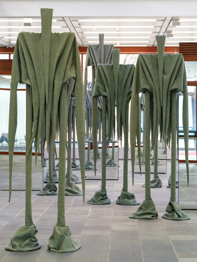 Installation view, Sandra Mujinga, Skin to Skin, Belvedere 21, Vienna, 2026