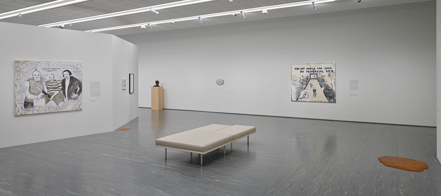 Installation view, Sue Williams, WHAT NOW, Belvedere 21, Vienna, 2026
Photo: Johannes Stoll