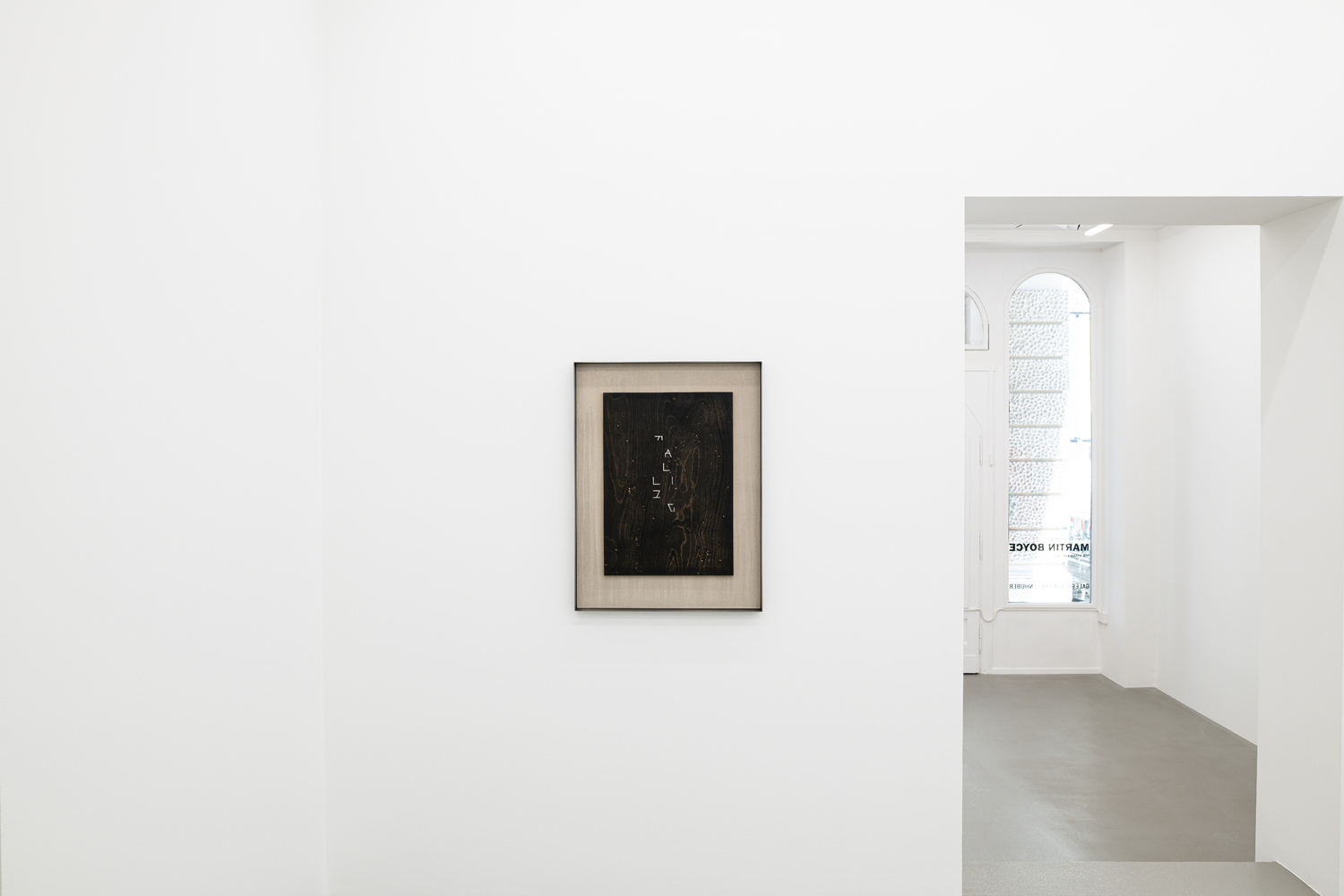 Installation view, Martin Boyce, The Stars Are Out, Galerie Eva Presenhuber, Vienna, 2023