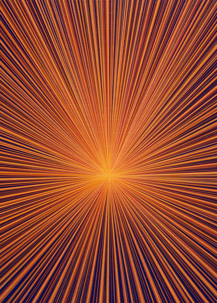 Karen Arm
Untitled (Yellow-Orange Rays on Blue), 2024
acrylic on canvas
48 x 40 ins.
121.9 x 101.6 cm
(ARM-290)