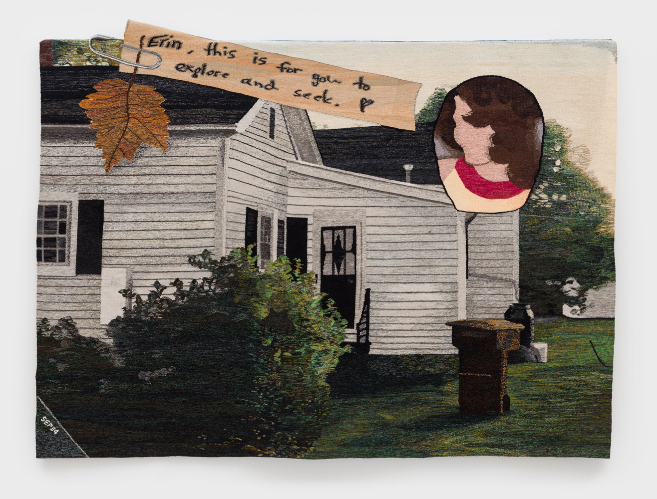 Erin M. Riley
Explore and Seek, 2025
wool, cotton
73 x 99 1/2 ins.
185.4 x 252.7 cm
(RILEY-348)