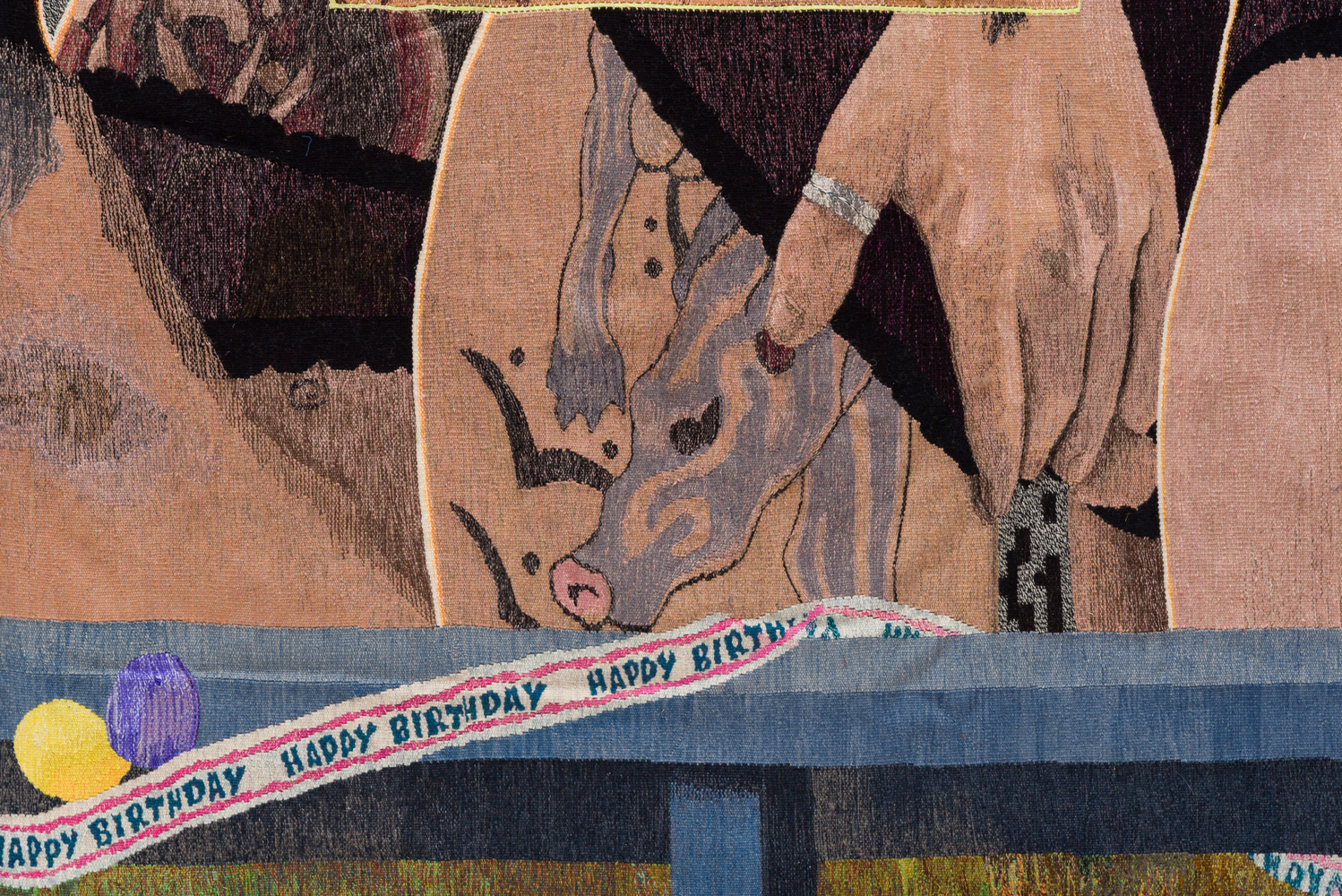 Erin M. Riley
Forest, 2025
wool, cotton
102 x 142 ins.
259.1 x 360.7 cm
(RILEY-345)