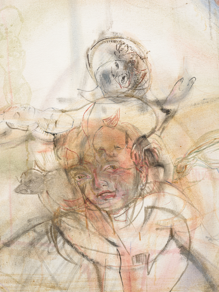 Judy Glantzman
Summer Song, 2008
oil on canvas
80 x 90 1/4 ins.
203.2 x 229.2 cm
(Glantzman-004)