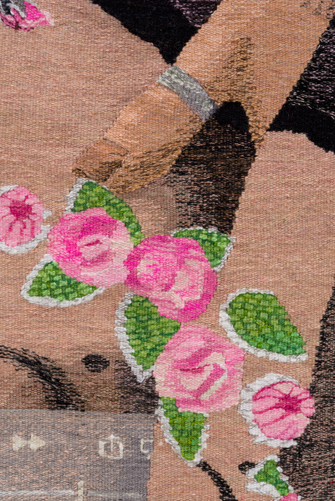 Erin M. Riley
You&amp;#39;re My Sugar Thing, 2025
wool, cotton
69 x 48 ins.
175.3 x 121.9 cm
(RILEY-353)