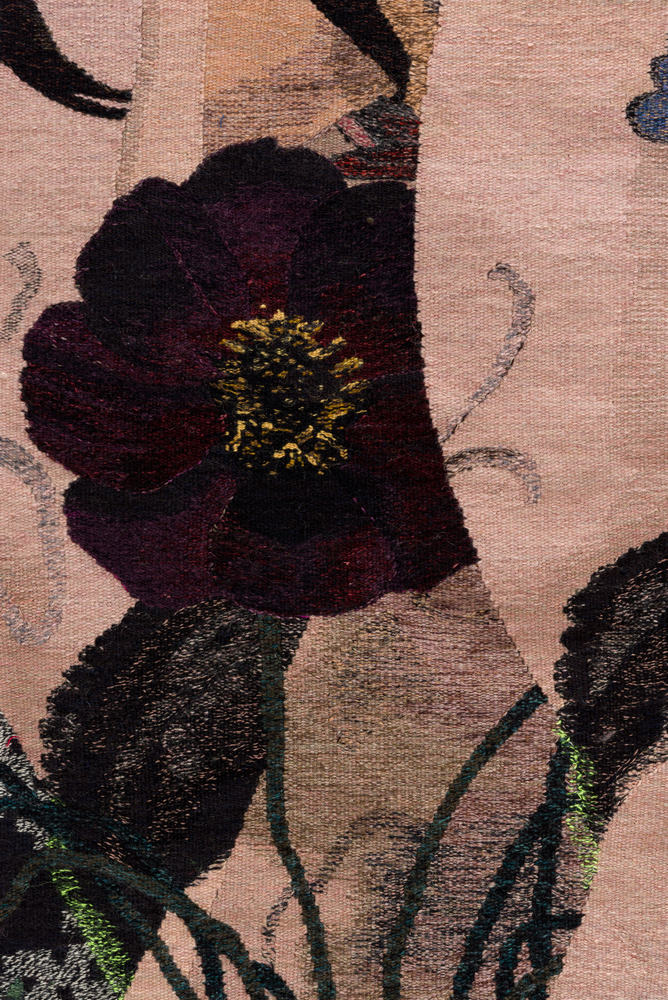 Erin M. Riley
Oh, What Fantasy, 2025
wool, cotton
69 x 48 ins.
175.3 x 121.9 cm
(RILEY-351)