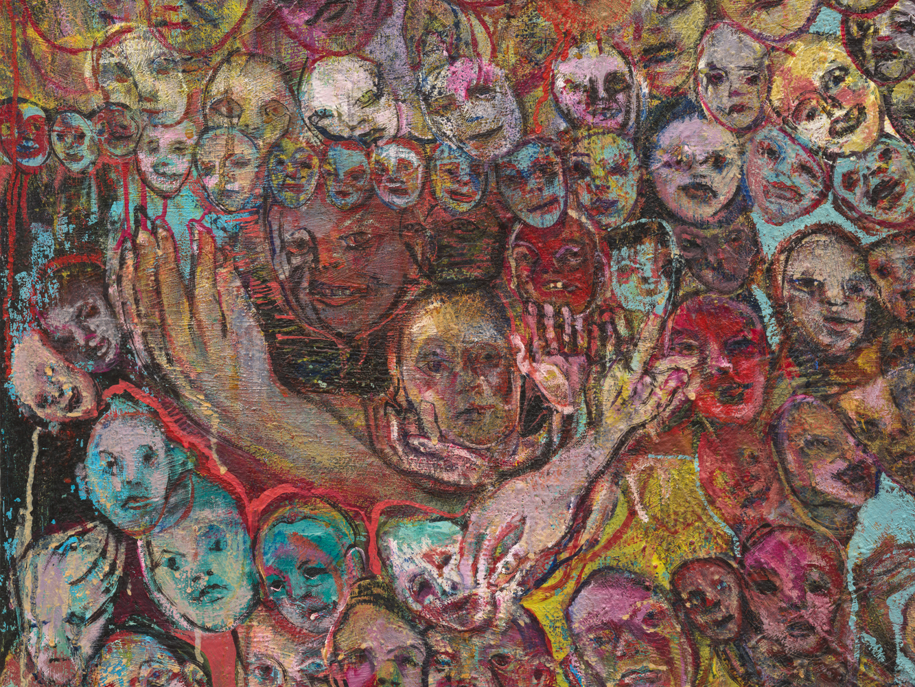 Judy Glantzman
Over the Rainbow, 2004
oil on canvas
90 x 80 ins.
228.6 x 203.2 cm
(Glantzman-012)