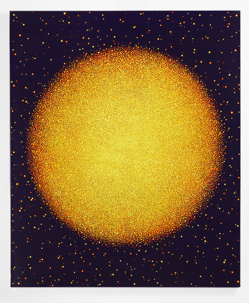 Karen Arm
Untitled (Yellow-Orange Sun on Blue), 2019
acrylic on canvas
46 x 40 ins.
116.8 x 101.6 cm
(ARM-260)