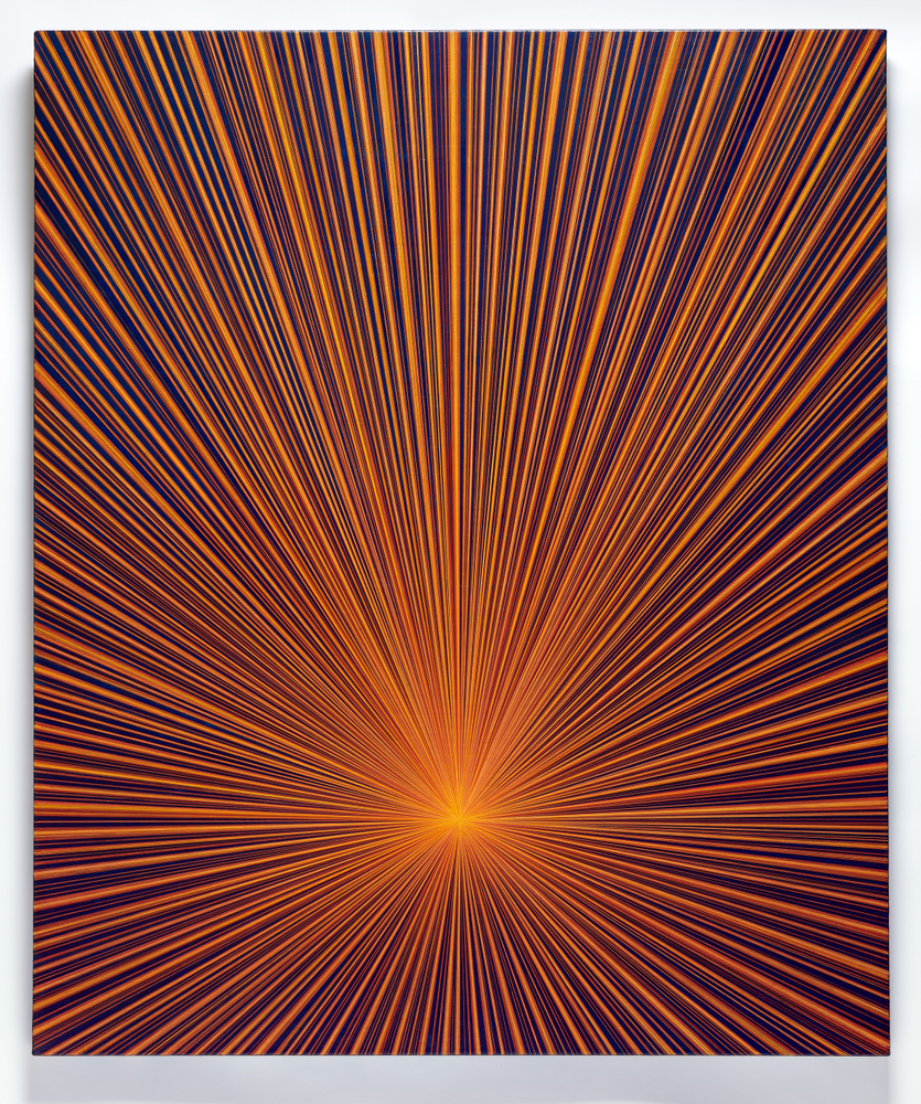 Karen Arm
Untitled (Yellow-Orange Rays on Blue), 2024
acrylic on canvas
48 x 40 ins.
121.9 x 101.6 cm
(ARM-290)