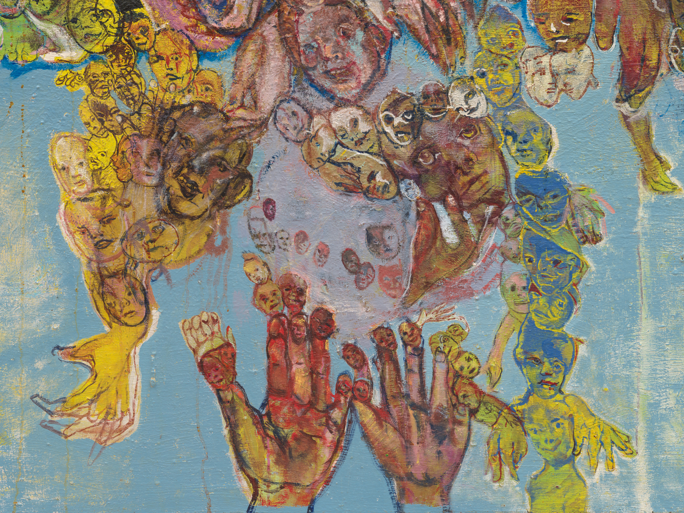 Judy Glantzman
Over the Rainbow, 2004
oil on canvas
90 x 80 ins.
228.6 x 203.2 cm
(Glantzman-012)