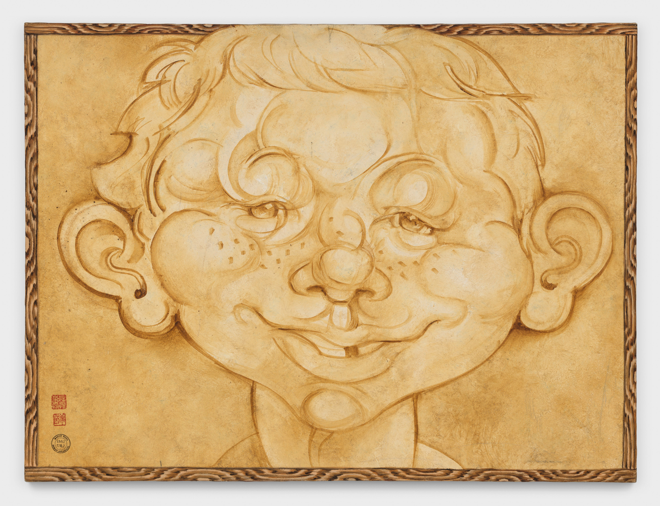 Martin Wong
Untitled (Alfred E. Newman), c. 1978-1979
acrylic on canvas
36 x 48 ins.
91.4 x 121.9 cm