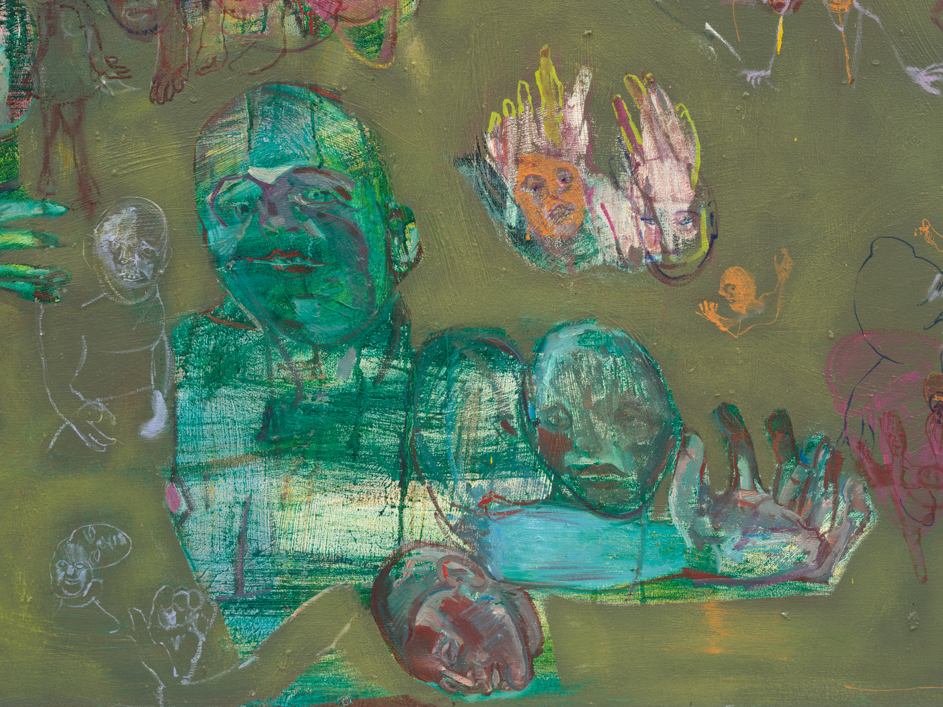 Judy Glantzman
The Garden, 2004
oil on canvas
90 x 80 ins.
228.6 x 203.2 cm
(Glantzman-017)