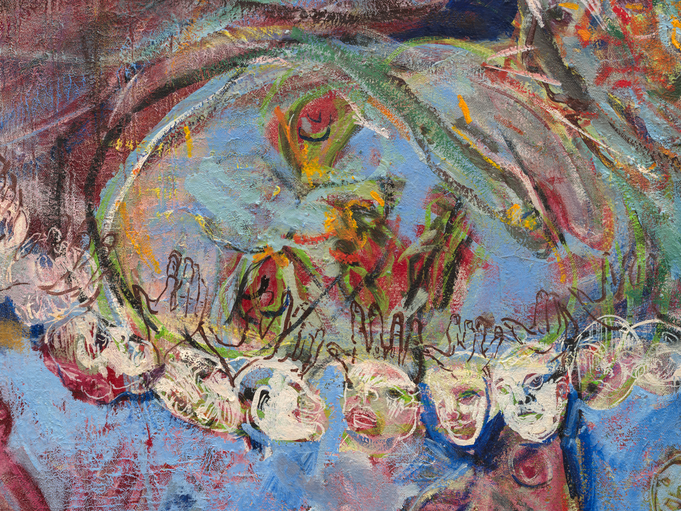 Judy Glantzman
A Valentine for Lila, 2006
oil on canvas
80 x 70 ins.
203.2 x 177.8 cm
(Glantzman-008)