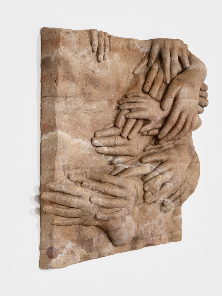 Clementine Keith-Roach
works and days 2, 2024
plaster, epoxy putty, paint
17 7/8 x 17 7/8 x 4 3/8 ins.
45.4 x 45.4 x 11.1 cm
Edition of 5
(ROACH-045)