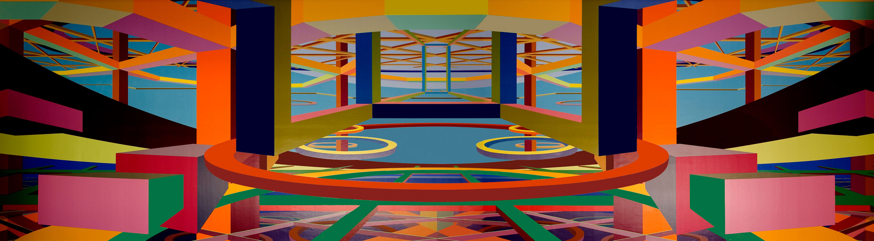 Mantegna&amp;#39;s Edge

1983

Acrylic on canvas

174 x 660 inches