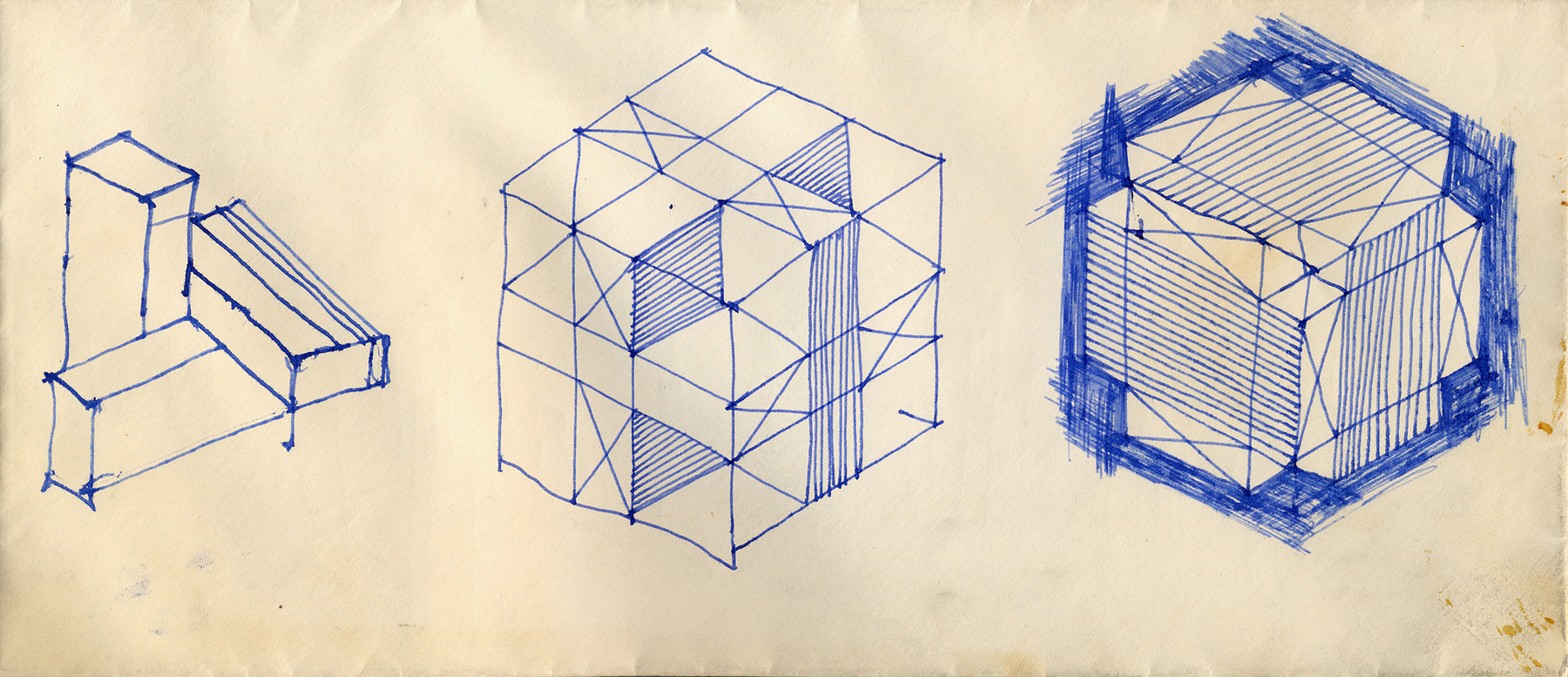 Untitled, 1963
Ink on paper envelope
4 1/4 &amp;times; 9 1/2 in. (10.8 &amp;times; 24.1 cm)