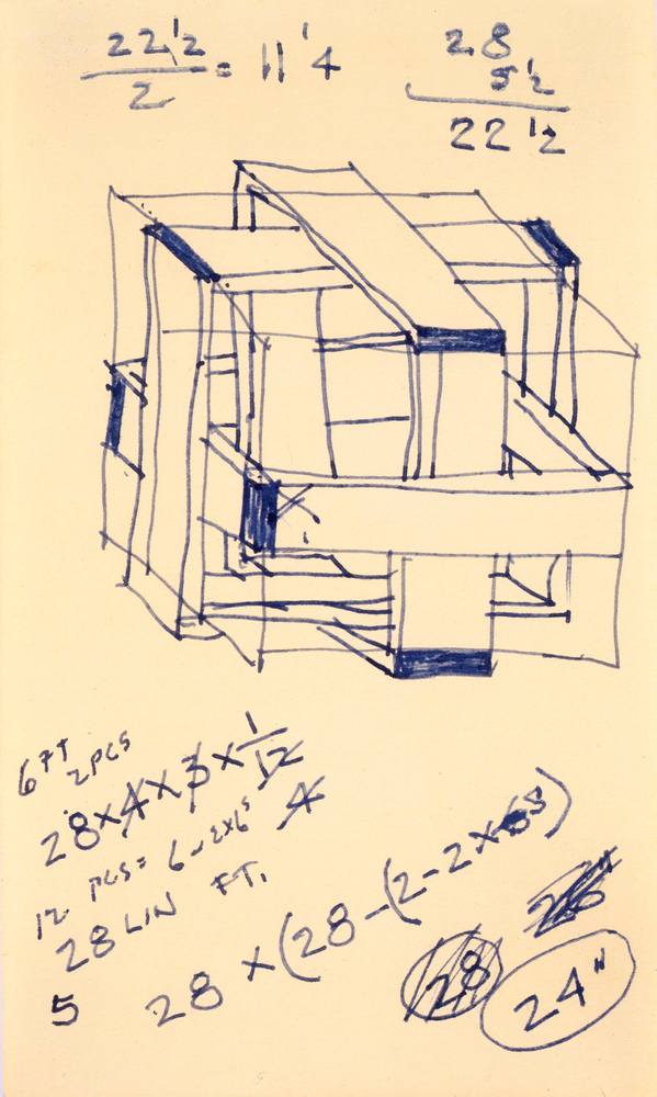Untitled, 1963
Ink on paper
5 &amp;times; 3 in. (12.7 &amp;times; 7.6 cm)